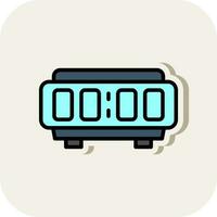 Digital Alarm Clock  Vector Icon Design