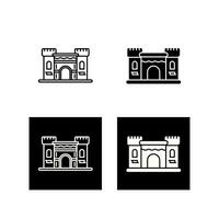 icono de vector de castillo