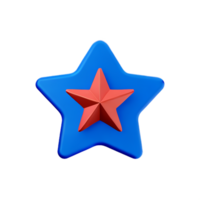 star favorite 3d user interface icon png