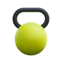 kettlebell 3d gym fitness icon png