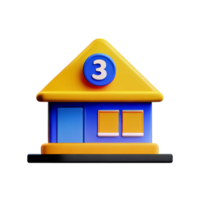 3d business opening hours icon e-commerce illustration png