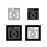 Browser Setting Vector Icon