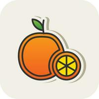 diseño de icono de vector naranja