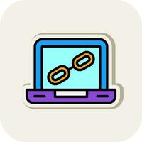 Link  Vector Icon Design