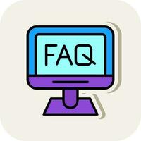 Faq  Vector Icon Design