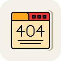 404 Error  Vector Icon Design