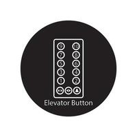 elevator button icon vector