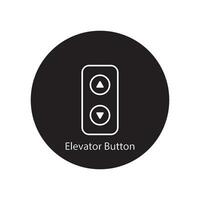 elevator button icon vector