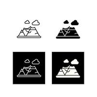 icono de vector de fuji