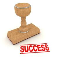 Rubber stamp - success photo