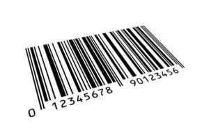 Bar Code with White Background photo