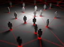 People network background photo