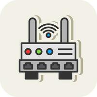 Wifi Router  Vector Icon Design