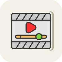 Video Player  Vector Icon Design