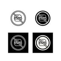 No Eating Vector Icon