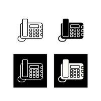 Land Line Phone Vector Icon