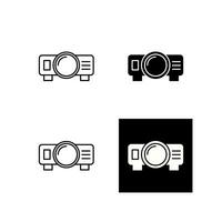 icono de vector de proyector