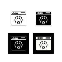 Web Settings Vector Icon