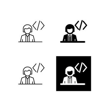 Programmer Vector Icon