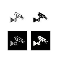 icono de vector de cámara de seguridad