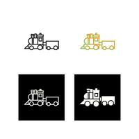 icono de vector de tren