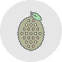 Jackfruit Vector Icon Design