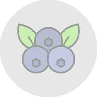 Blueberry Vector Icon Design