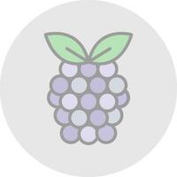 Raspberry Vector Icon Design