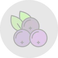 Blackcurrant Vector Icon Design