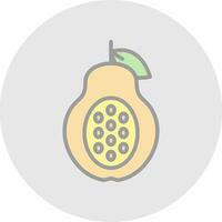 Papaya Vector Icon Design