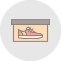 zapato caja vector icono diseño