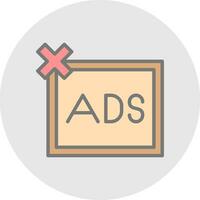 Remove ads  Vector Icon Design