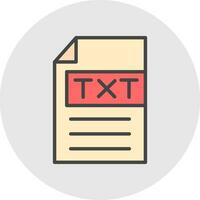 TXT vector icono diseño