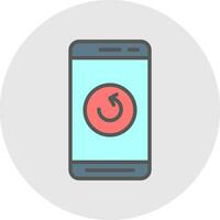 Mobile Refresh  Vector Icon Design