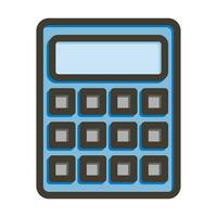 Calculation Vector Thick Line Filled Colors Icon For Personal And Commercial Use.