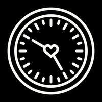 Love clock Vector Icon