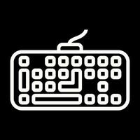 icono de vector de teclado