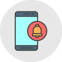 Mobile Alert  Vector Icon Design