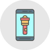 Flashlight  Vector Icon Design