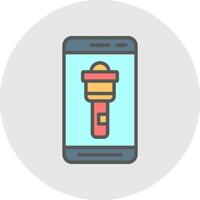 Flashlight  Vector Icon Design