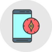 Compass  Vector Icon Design