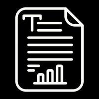 Text Analytics Vector Icon