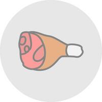 Ham Vector Icon Design