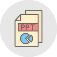 ppt vector icono diseño