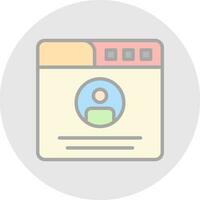 Profile  Vector Icon Design