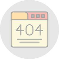 404 Error  Vector Icon Design