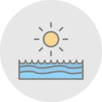 Beach  Vector Icon Design