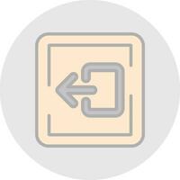 Logout Vector Icon Design