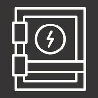 icono de vector de panel eléctrico