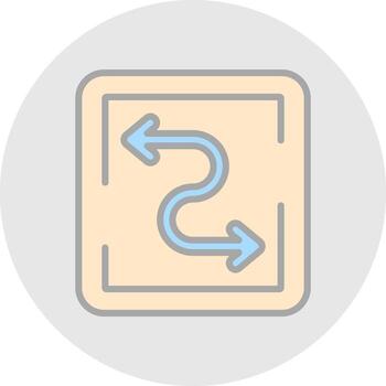 Zigzag Vector Icon Design